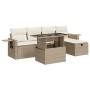 Juego de sofás jardín con cojines 6 pzas ratán sintético beige von , Gartensets - Ref: Foro24-3327848, Preis: 523,68 €, Rabat...