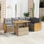 Set sofás jardín y cojines 6 pzas ratán sintético acacia beige von , Gartensets - Ref: Foro24-3327713, Preis: 449,62 €, Rabat...