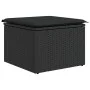 Set sofás jardín y cojines 7 pzas ratán sintético acacia negro by , Garden sets - Ref: Foro24-3327730, Price: 481,64 €, Disco...