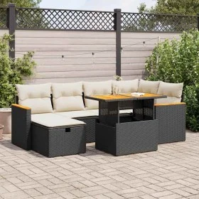Set de sofás de jardín y cojines 8 piezas ratán sintético negro von , Gartensets - Ref: Foro24-3328113, Preis: 453,04 €, Raba...
