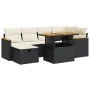 Set de sofás de jardín y cojines 8 piezas ratán sintético negro by , Garden sets - Ref: Foro24-3328113, Price: 453,04 €, Disc...