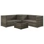 4-teiliges Gartenmöbel-Set und graue synthetische Rattankissen von vidaXL, Gartensets - Ref: Foro24-313130, Preis: 565,07 €, ...