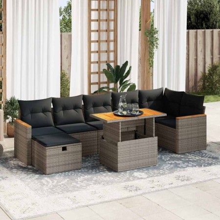 Juego de sofás jardín con cojines 5 pzas ratán sintético gris von , Gartensets - Ref: Foro24-3328124, Preis: 529,65 €, Rabatt: %