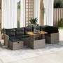 Juego de sofás jardín con cojines 5 pzas ratán sintético gris by , Garden sets - Ref: Foro24-3328124, Price: 515,59 €, Discou...