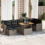 Juego de sofás jardín con cojines 5 pzas ratán sintético gris von , Gartensets - Ref: Foro24-3328124, Preis: 529,65 €, Rabatt: %