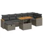 Juego de sofás jardín con cojines 5 pzas ratán sintético gris by , Garden sets - Ref: Foro24-3328124, Price: 515,59 €, Discou...