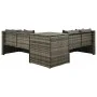 4-teiliges Gartenmöbel-Set und graue synthetische Rattankissen von vidaXL, Gartensets - Ref: Foro24-313130, Preis: 565,07 €, ...
