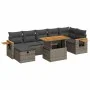 Juego de sofás jardín con cojines 5 pzas ratán sintético gris by , Garden sets - Ref: Foro24-3328145, Price: 530,55 €, Discou...