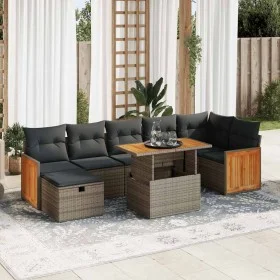 Juego de sofás jardín con cojines 5 pzas ratán sintético gris von , Gartensets - Ref: Foro24-3328166, Preis: 534,65 €, Rabatt: %