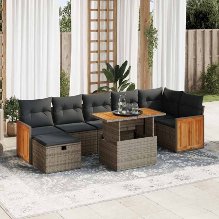 Juego de sofás jardín con cojines 5 pzas ratán sintético gris von , Gartensets - Ref: Foro24-3328166, Preis: 540,97 €, Rabatt: %