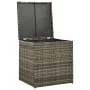 4-teiliges Gartenmöbel-Set und graue synthetische Rattankissen von vidaXL, Gartensets - Ref: Foro24-313130, Preis: 565,07 €, ...