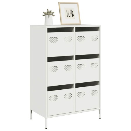 Aparador acero blanco 68x39x101,5 cm de , Aparadores - Ref: Foro24-851225, Precio: 128,82 €, Descuento: %