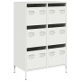 Aparador acero blanco 68x39x101,5 cm de , Aparadores - Ref: Foro24-851225, Precio: 128,82 €, Descuento: %