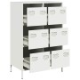 Aparador acero blanco 68x39x101,5 cm de , Aparadores - Ref: Foro24-851225, Precio: 128,82 €, Descuento: %