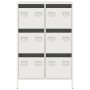 Aparador acero blanco 68x39x101,5 cm de , Aparadores - Ref: Foro24-851225, Precio: 128,82 €, Descuento: %
