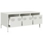 Mesa de centro acero laminado en frío blanco 101,5x50x43,5 cm by , Coffee table - Ref: Foro24-851273, Price: 111,57 €, Discou...