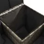 Set de muebles de jardín 4 pzas y cojines ratán sintético gris de vidaXL, Conjuntos de jardín - Ref: Foro24-313130, Precio: 5...