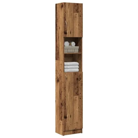 Armario de baño madera de ingeniería madera vieja 32x25,5x190cm by , Bathroom furniture - Ref: Foro24-856048, Price: 84,42 €,...