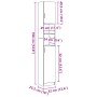Armario de baño madera de ingeniería madera vieja 32x25,5x190cm by , Bathroom furniture - Ref: Foro24-856048, Price: 85,89 €,...