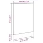 Panel para lavavajillas madera contrachapada 45x3x67 cm by , Kitchen cabinets - Ref: Foro24-856131, Price: 19,77 €, Discount: %