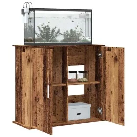 Soporte para acuario madera ingeniería envejecida 81x36x73 cm by , Aquarium supports - Ref: Foro24-857284, Price: 110,07 €, D...