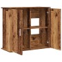 Soporte para acuario madera ingeniería envejecida 81x36x73 cm by , Aquarium supports - Ref: Foro24-857284, Price: 111,15 €, D...