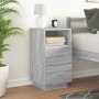 Mesilla de noche con 2 cajones gris sonoma 36x36x68 cm de , Mesitas de noche - Ref: Foro24-858588, Precio: 63,27 €, Descuento: %