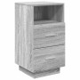 Mesilla de noche con 2 cajones gris sonoma 36x36x68 cm de , Mesitas de noche - Ref: Foro24-858588, Precio: 63,27 €, Descuento: %