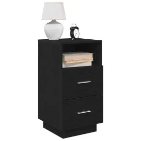 Mesillas de noche 2 uds con 2 cajones negro 36x36x68 cm by , Nightstands - Ref: Foro24-858581, Price: 103,12 €, Discount: %
