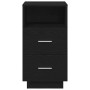 Mesillas de noche 2 uds con 2 cajones negro 36x36x68 cm de , Mesitas de noche - Ref: Foro24-858581, Precio: 104,64 €, Descuen...