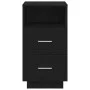 Mesillas de noche 2 uds con 2 cajones negro 36x36x68 cm von , Nachttische - Ref: Foro24-858581, Preis: 103,10 €, Rabatt: %