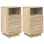 Mesitas de noche 2 uds con 2 cajones roble sonoma 36x36x68 cm von , Nachttische - Ref: Foro24-858583, Preis: 102,40 €, Rabatt: %
