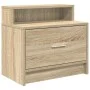 Mesilla de noche con cajón roble sonoma 51x31x47 cm de , Mesitas de noche - Ref: Foro24-858672, Precio: 44,06 €, Descuento: %