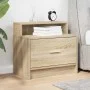 Mesilla de noche con cajón roble sonoma 51x31x47 cm de , Mesitas de noche - Ref: Foro24-858672, Precio: 44,06 €, Descuento: %