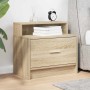 Mesilla de noche con cajón roble sonoma 51x31x47 cm von , Nachttische - Ref: Foro24-858672, Preis: 41,08 €, Rabatt: %