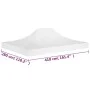 Techo de carpa para celebraciones blanco 4x3 m 270 g/m² de vidaXL, Cubiertas para carpas y cenadores - Ref: Foro24-315352, Pr...