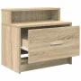Mesilla de noche con cajón roble sonoma 51x31x47 cm de , Mesitas de noche - Ref: Foro24-858672, Precio: 44,06 €, Descuento: %