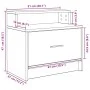 Mesilla de noche con cajón roble sonoma 51x31x47 cm de , Mesitas de noche - Ref: Foro24-858672, Precio: 44,06 €, Descuento: %