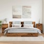 Mesitas de noche 2 uds madera ingeniería envejecida 40x36x65 cm von , Nachttische - Ref: Foro24-856933, Preis: 98,69 €, Rabat...