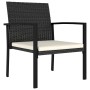Garten-Esszimmerstühle, 4 Einheiten, schwarzes synthetisches Rattan von vidaXL, Gartenstühle - Ref: Foro24-315111, Preis: 131...
