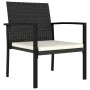 Sillas de comedor de jardín 4 unidades ratán sintético negro de vidaXL, Sillas de jardín - Ref: Foro24-315111, Precio: 129,97...
