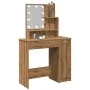 Tocador con luces LED roble artisan 86,5x35x136 cm by , Tables - Ref: Foro24-857024, Price: 120,49 €, Discount: %