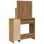 Tocador con luces LED roble artisan 86,5x35x136 cm by , Tables - Ref: Foro24-857024, Price: 120,49 €, Discount: %