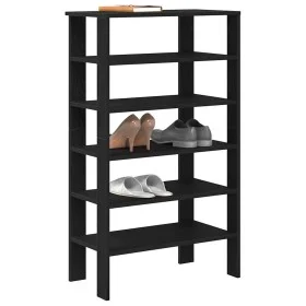 Mueble zapatero madera contrachapada negro 61x32x105 cm by , Shoe racks and shoe organizers - Ref: Foro24-859861, Price: 57,7...
