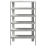 Mueble zapatero madera contrachapada gris hormigón 61x32x105 cm de , Zapateros y organizadores de calzado - Ref: Foro24-85986...