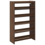 Mueble zapatero madera contrachapada marrón roble 60x25x100 cm by , Shoe racks and shoe organizers - Ref: Foro24-859875, Pric...