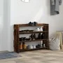 Zapatero madera contrachapada roble ahumado 80x25x62 cm de , Zapateros y organizadores de calzado - Ref: Foro24-859918, Preci...