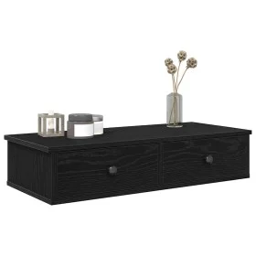 Estante de pared con cajones de madera contrachapada negro von , Regale und Regale - Ref: Foro24-859951, Preis: 57,85 €, Raba...