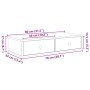 Estante de pared con cajones de madera contrachapada negro de , Estantes y estanterías - Ref: Foro24-859951, Precio: 58,78 €,...