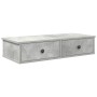 Estante de pared con cajones madera contrachapada gris hormigón von , Regale und Regale - Ref: Foro24-859953, Preis: 53,60 €,...